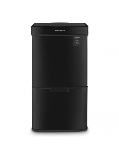 Les Collectors N°1015 - Poubelle de tri à capteur 69L, black edition