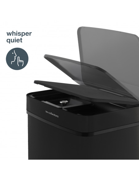 Les Collectors N°1015 - Poubelle de tri à capteur 69L, black edition