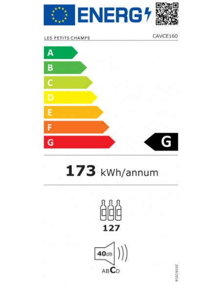 Les petits champs CAVCE160 - Cave de conservation 160 bouteilles