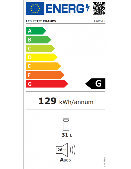 Les petits champs CAVS12 - Cave de service 12 bouteilles pose libre