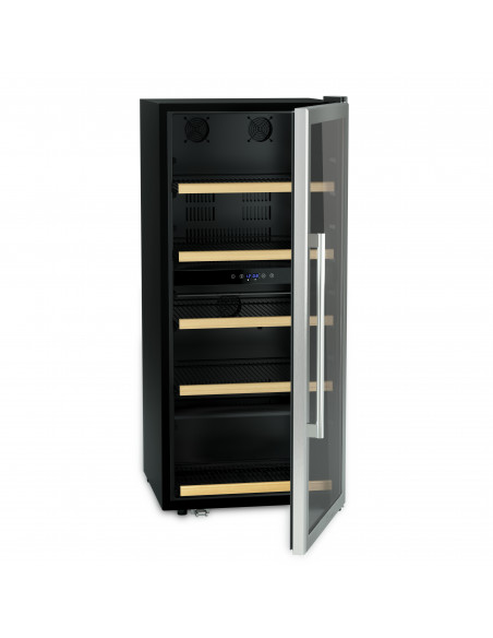 Les petits champs CAVCD91 - Cave de conservation dual zone 91 bouteilles pose libre