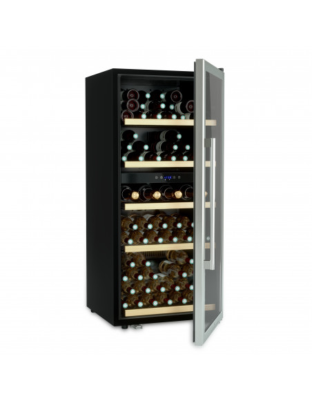 Les petits champs CAVCD91 - Cave de conservation dual zone 91 bouteilles pose libre