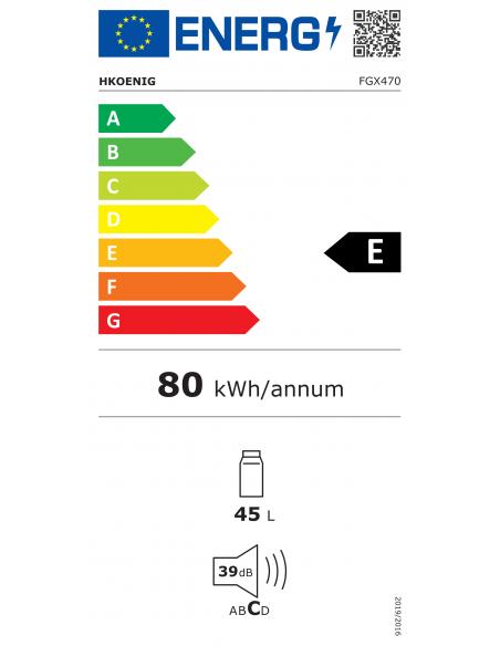 H.Koenig FGX470 - mini réfrigérateur pose libre
