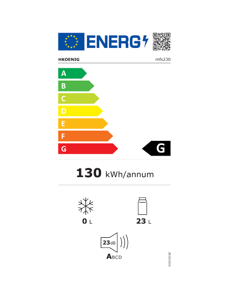 H.Koenig MFX230 - Minibar noir 23L