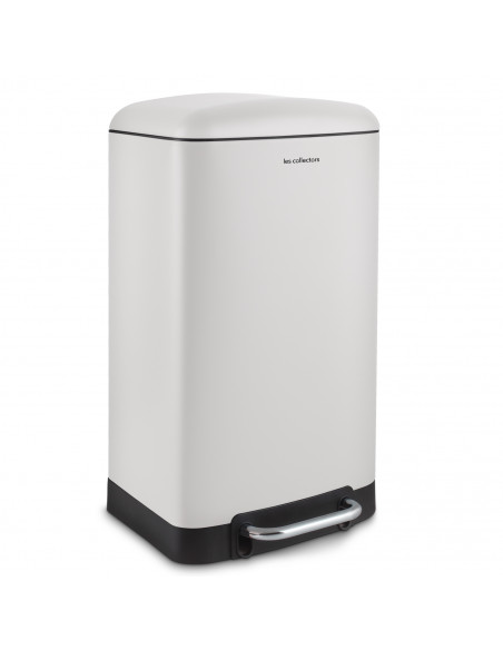 Les Collectors N°828 - Poubelle à pédale 30L, white edition