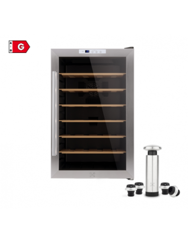 Les petits champs CAVC28+WOM440 - cave de conservation et pompe sous vide pour vin