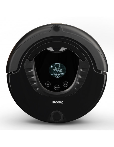 RECONDITIONNÉ : H.KOENIG SWR28 ROBOT ASPIRATEUR AVEC MUR VIRTUEL STATION DE CHARGE ET TELECOMMANDE