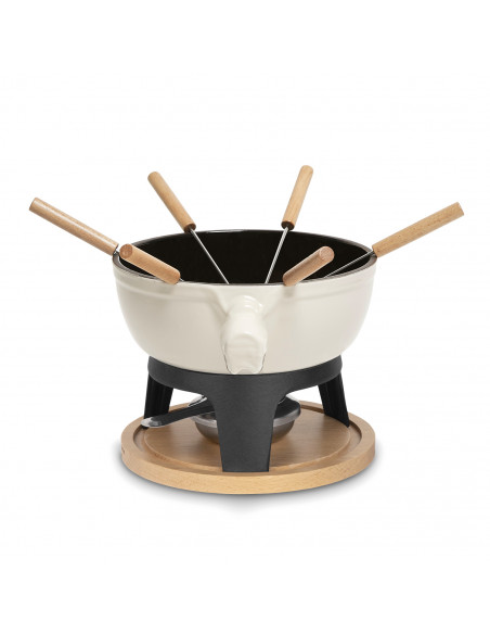La Fonderie 1890 Mont Blanc - Service à fondue en fonte pour 6 personnes