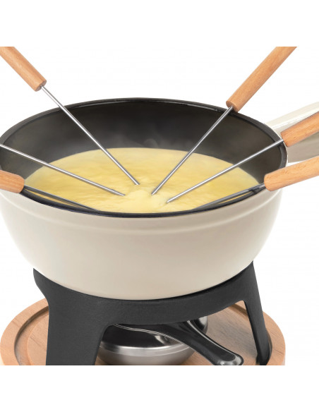 La Fonderie 1890 Mont Blanc - Service à fondue en fonte pour 6 personnes