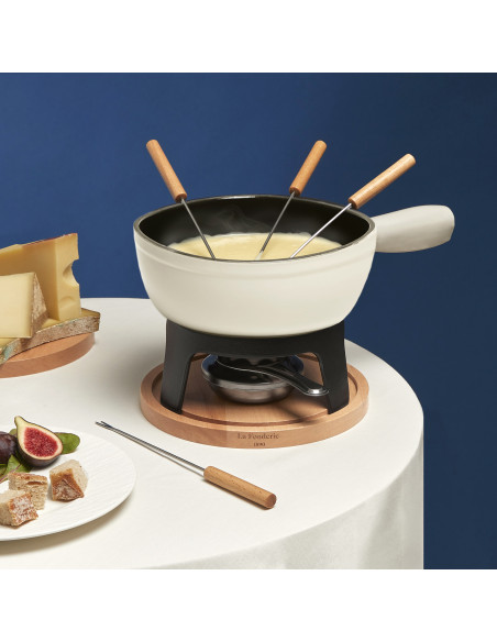 La Fonderie 1890 Mont Blanc - Service à fondue en fonte pour 6 personnes