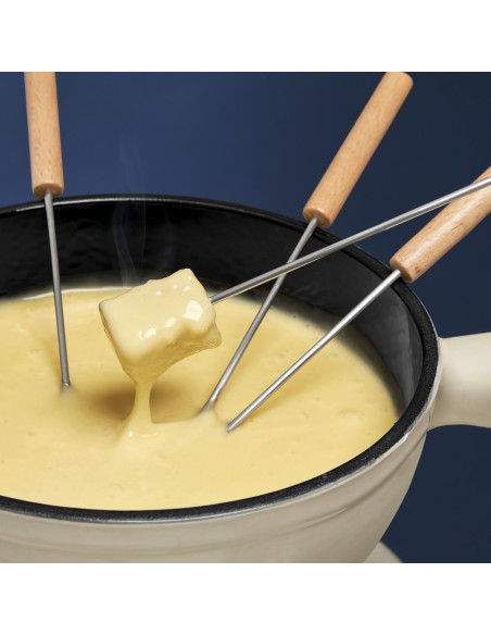 La Fonderie 1890 Mont Blanc - Service à fondue en fonte pour 6 personnes