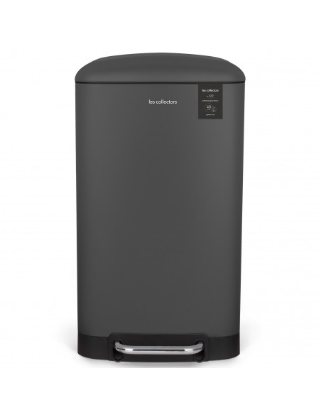 Les Collectors N°831 - Poubelle à pédale 40L, gris anthracite  edition