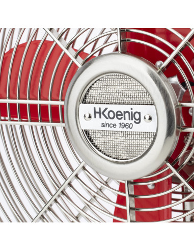 H.Koenig JOE50 ROUGE - Ventilateur...