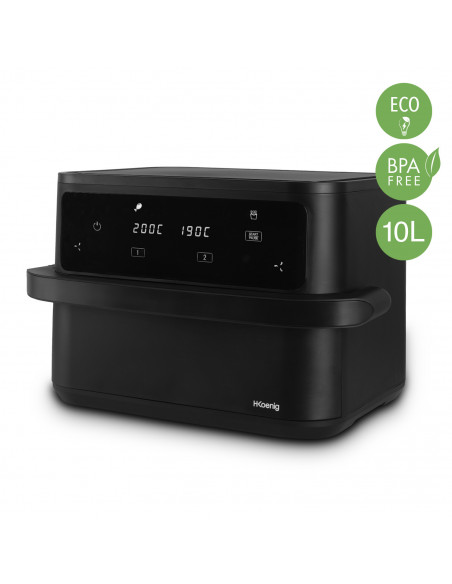 H.Koenig FRY960 - Friteuse sans huile Mégazone / double bacs