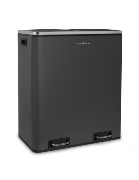 Les Collectors N°916 - Poubelle à pédale 2 x 30L, grey edition