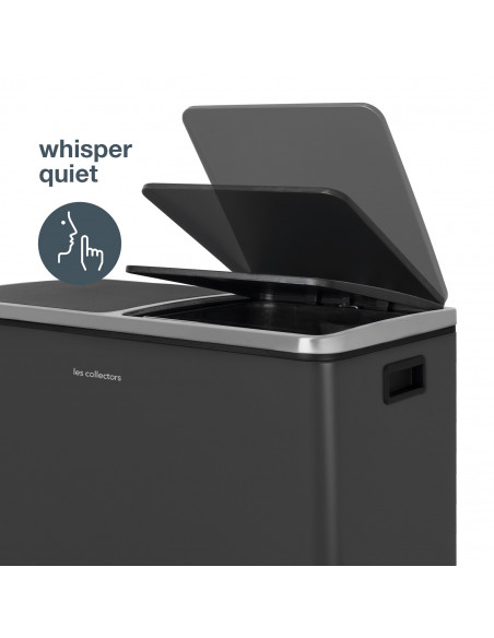 Les Collectors N°916 - Poubelle à pédale 2 x 30L, grey edition