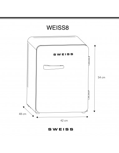 Sweiss WEISS8 - Mini bar vintage 31L...