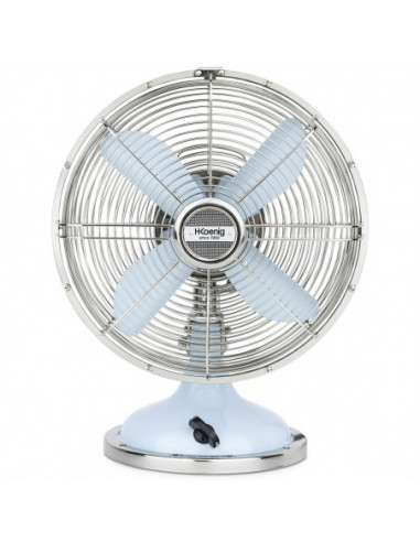 H.KOENIG JOE50 Ventilateur design métal bleu