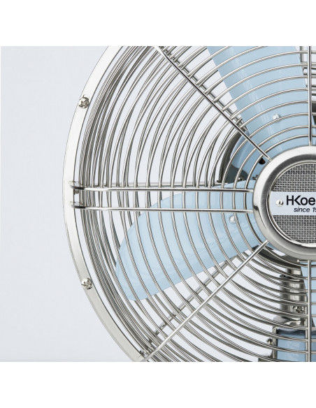 H.Koenig JOE50 BLEU - Ventilateur design métal