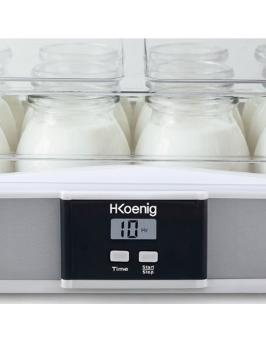 H.Koenig ELY120 - Yaourtière 2 en 1 -...