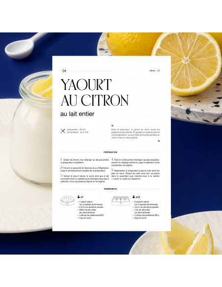 H.Koenig ELY120 - Yaourtière 2 en 1 - 12 pots individuels + 1 pot de 1,2 L