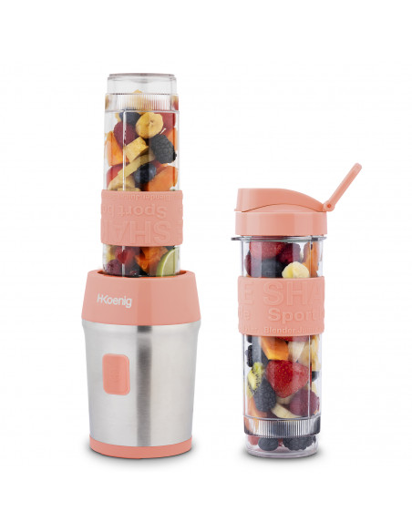 H.KOENIG SMOO10+BTL10 - Blender portable et kit bouteilles