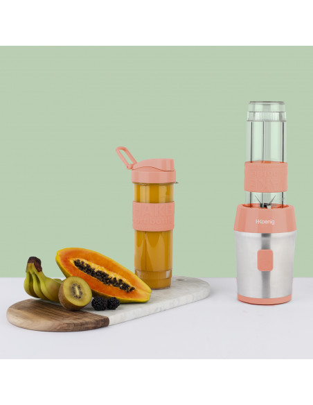 H.KOENIG SMOO10+BTL10 - Blender portable et kit bouteilles