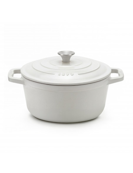 La Fonderie 1890 IENA22 - Cocotte en fonte 22cm beige