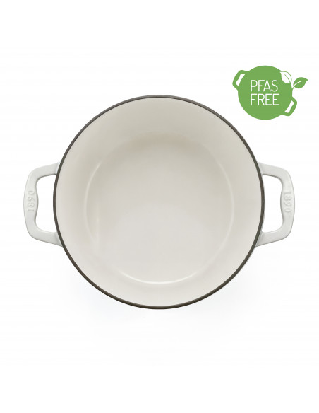 La Fonderie 1890 IENA22 - Cocotte en fonte 22cm beige