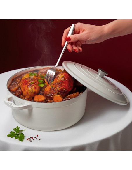 La Fonderie 1890 IENA22 - Cocotte en fonte 22cm beige