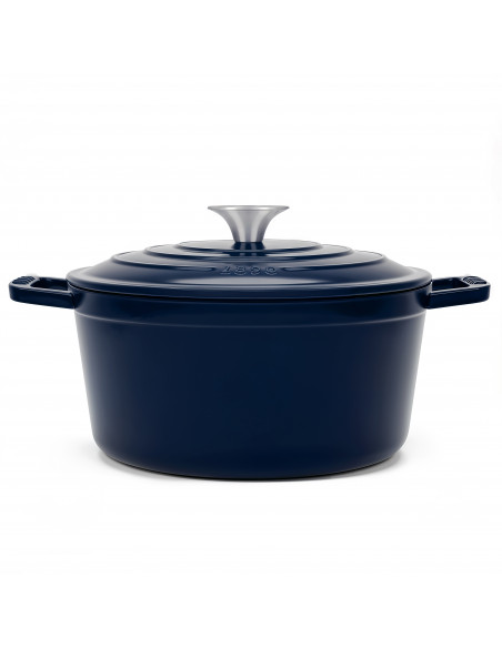 La Fonderie 1890 ALMA25 -  Cocotte en fonte 25cm bleu