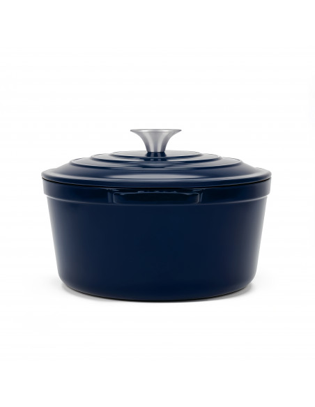 La Fonderie 1890 ALMA25 -  Cocotte en fonte 25cm bleu