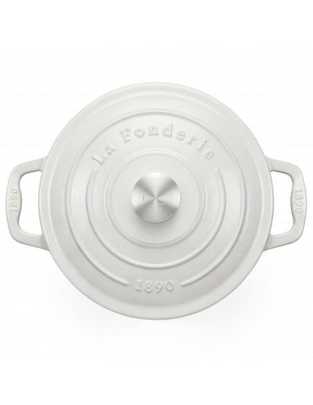 La Fonderie 1890 IENA25 -  Cocotte en fonte 25cm beige