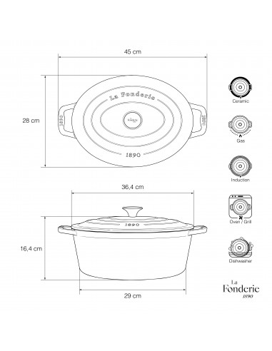 La Fonderie 1890 IENA36 - Cocotte en...