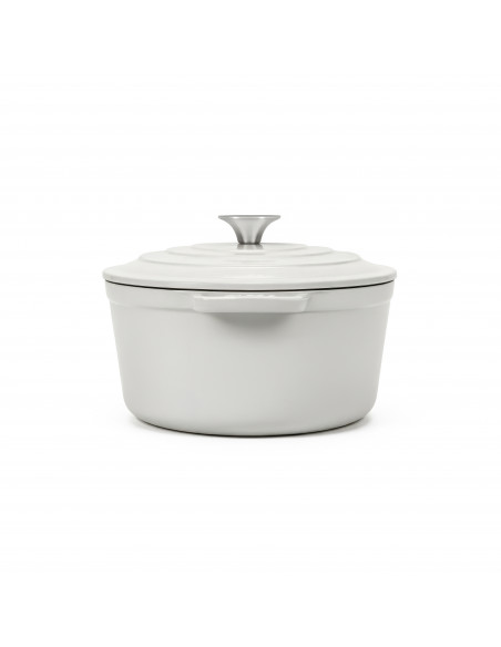 La Fonderie 1890 IENA36 - Cocotte en fonte ovale 36cm beige