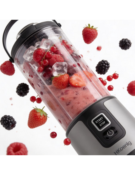 H.Koenig MOOTH9 - Mini blender portable sur batterie Noir