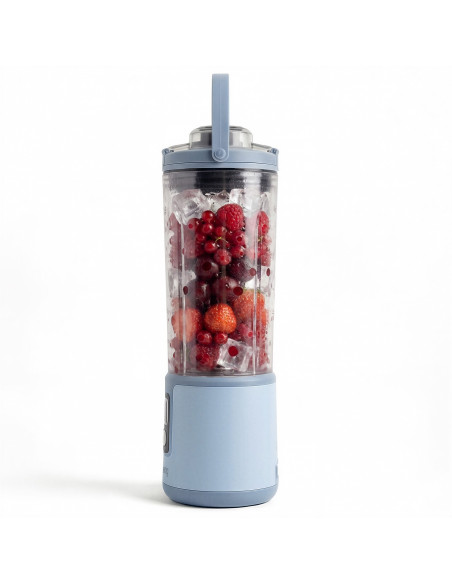H.Koenig MOOTH16 - Mini blender portable sur batterie Bleu Pastel