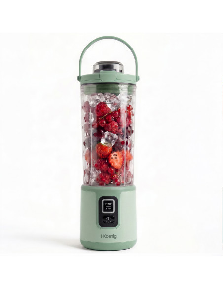 H.Koenig MOOTH18 - Mini blender portable sur batterie Vert Pastel