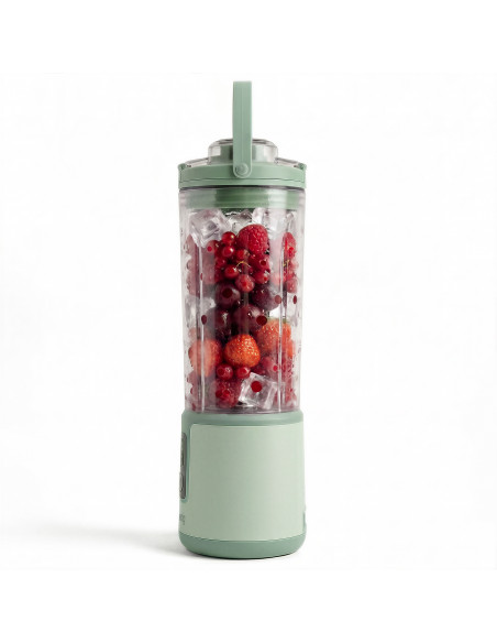 H.Koenig MOOTH18 - Mini blender portable sur batterie Vert Pastel