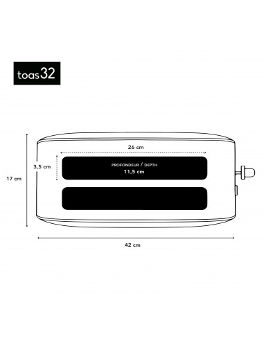 H.Koenig TOAS32 - Grille-pain crust &...