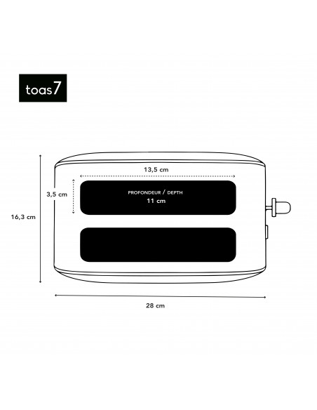 H.Koenig TOAS7 - Grille-pain deux tranches