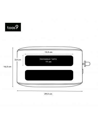 H.Koenig TOAS9 - Grille-pain crust &...