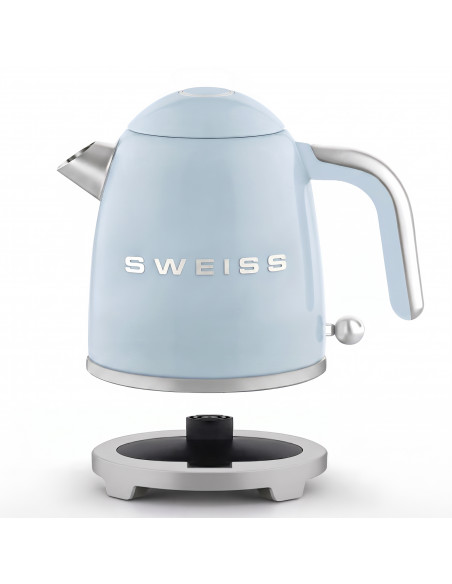 Sweiss KTS6 - Bouilloire électrique vintage Bleu