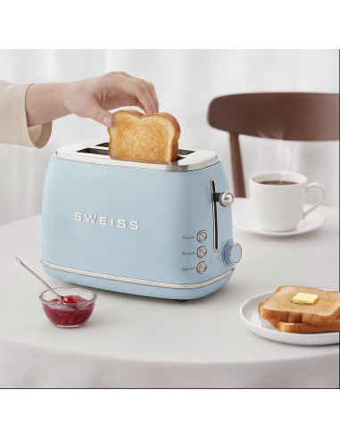 Sweiss GRS6 - Grille pain vintage Bleu