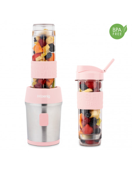 H.Koenig SMOO12 - Mini blendeur portable Rose