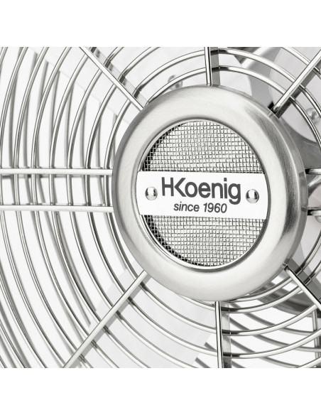 H.Koenig JOE50 BLANC - Ventilateur design métal